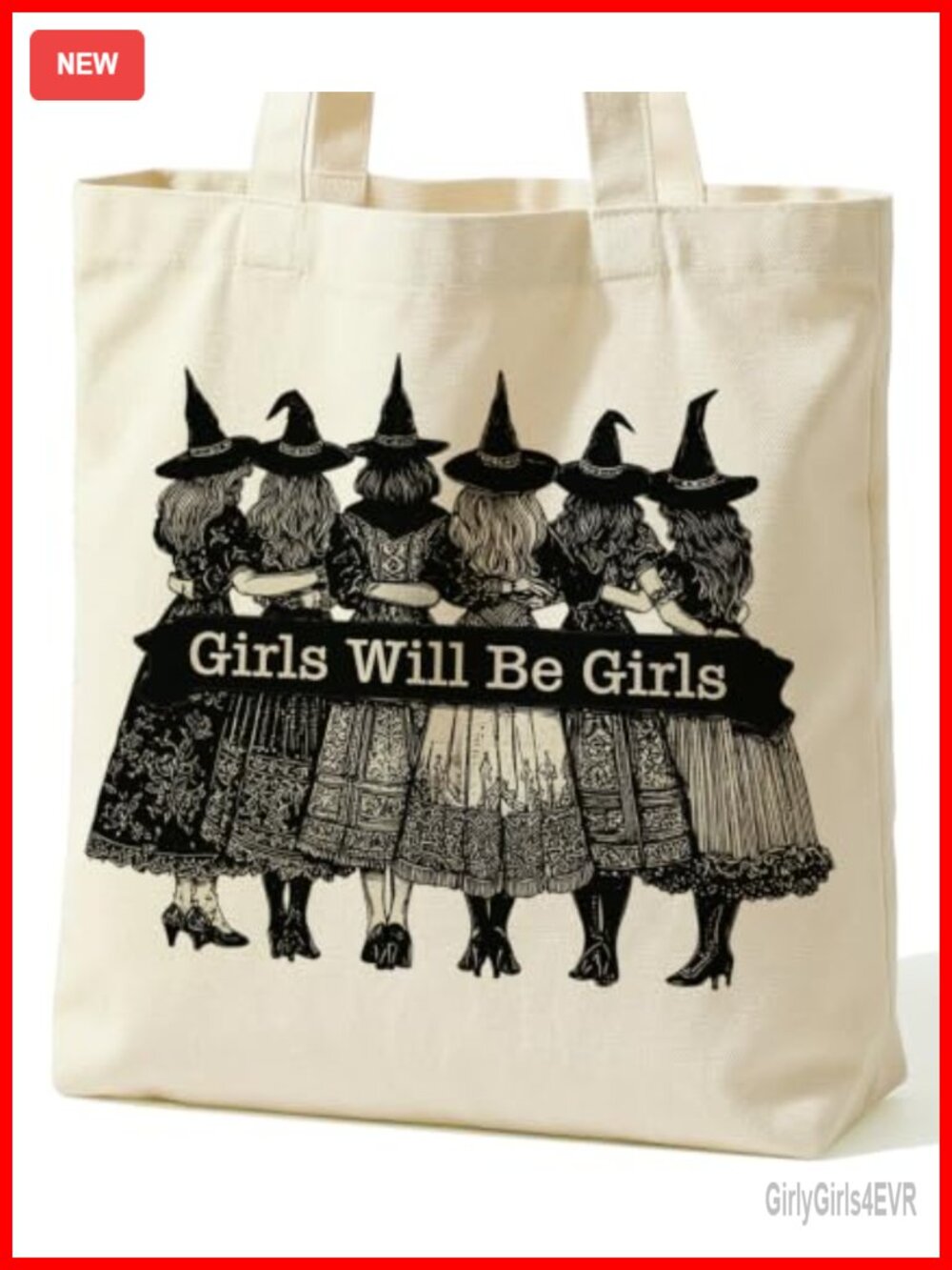 Large Canvas Tote Bag with Zip Pocket for Work or School